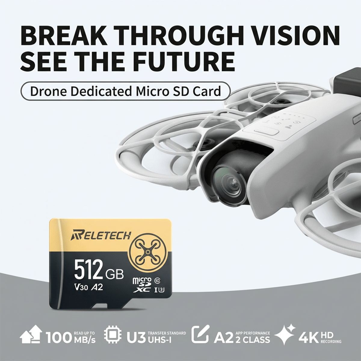U3 V30 A2 TF Card For DJI Drone - Reletech AI Vision