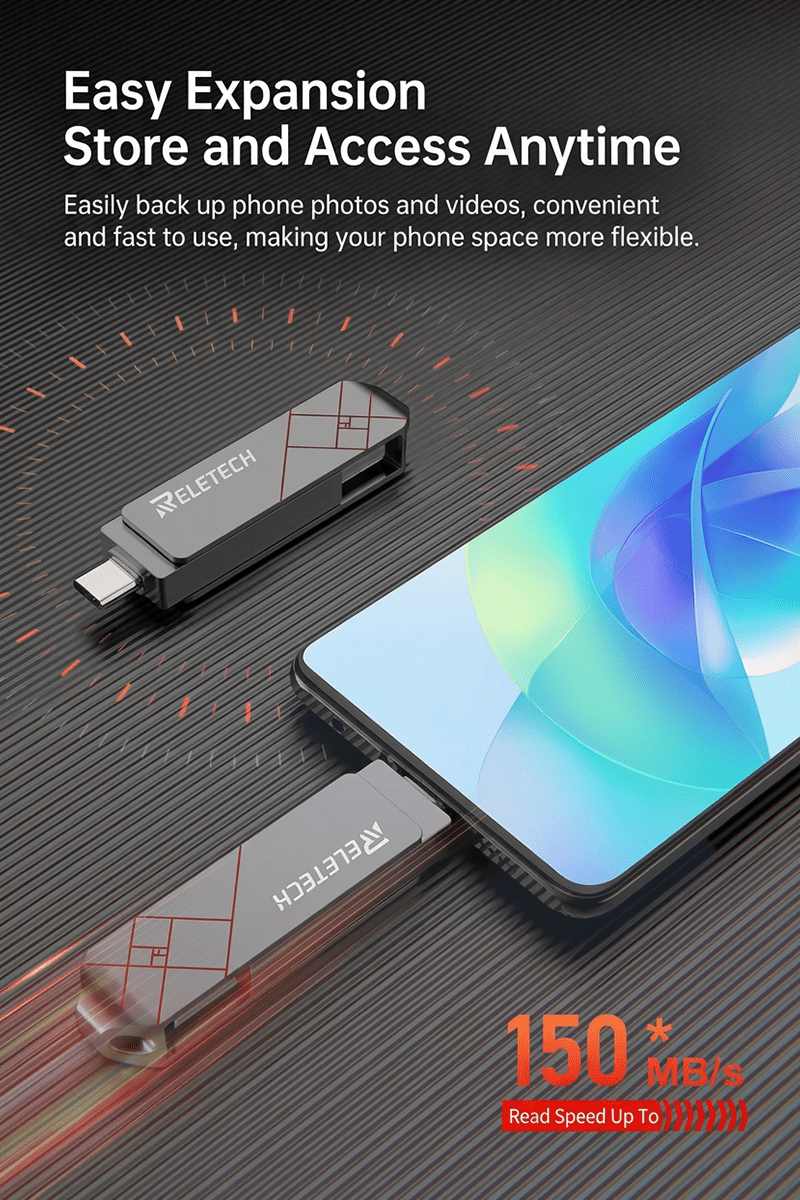 Z10 Type - C USB3.2 Phone Backup Drive - Reletech AI Vision