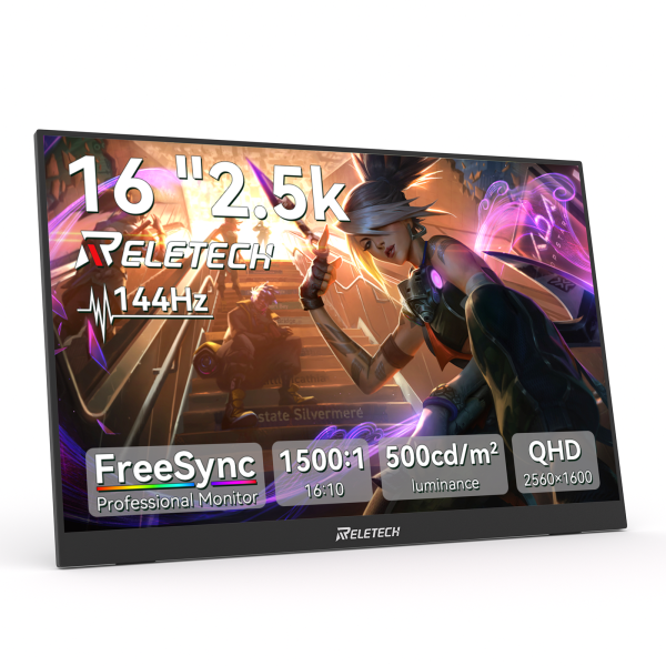 Reletech 16inch 2.5K 144hz 500cd/㎡ Portable Monitor