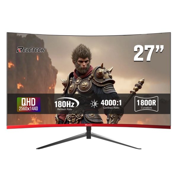 Reletech G27X Flex Pro 27 inch LCD QHD (2560 x 1440) 180Hz Gaming Office Monitor